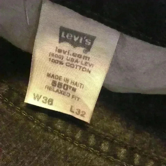 Levi’s Relaxed Fit men’s jeans size w36 L32 - Picture 6 of 6